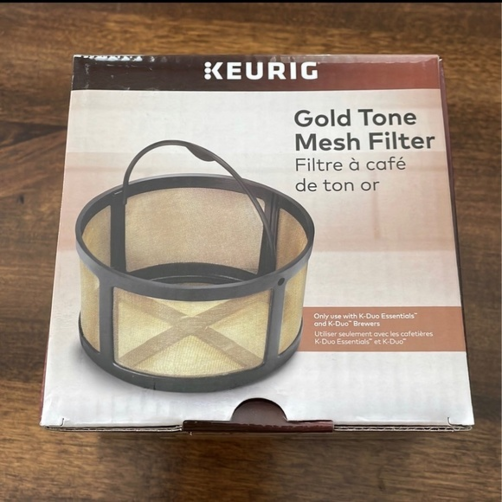 Keurig® Gold Tone Mesh Filter for K-Duo Essentials and Brewers - New